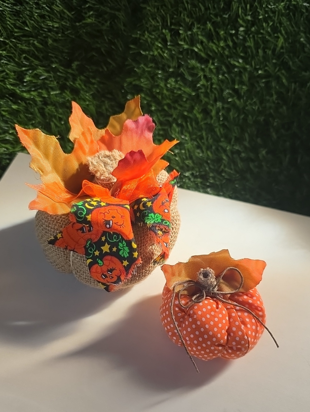 Fabric Pumpkin Decor